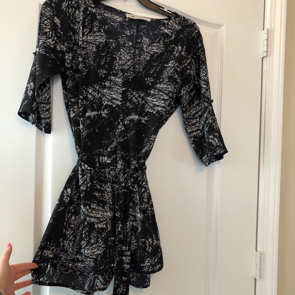 Black and white romper